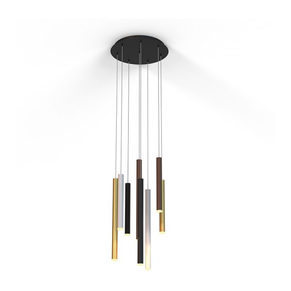 Lámpara LED colgante multicolor Cala de 8 luces