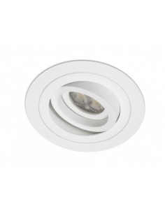 Aro empotrable BPM Mini Catli Blanco Redondo para Bombilla LED GU10 | LeonLeds