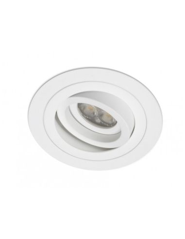 Aro empotrable BPM Mini Catli Blanco Redondo para Bombilla LED GU10 | LeonLeds
