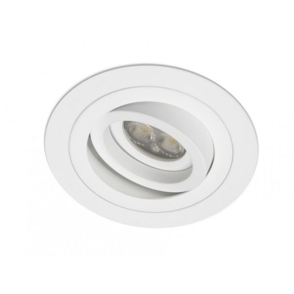 Aro empotrable BPM Mini Catli Blanco Redondo para Bombilla LED GU10 | LeonLeds