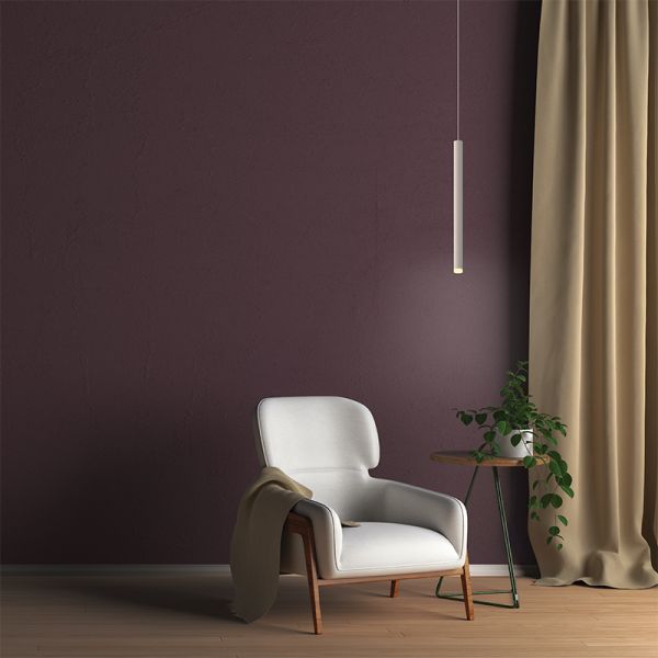 Lámpara colgante LED Cala en color blanco ambiente