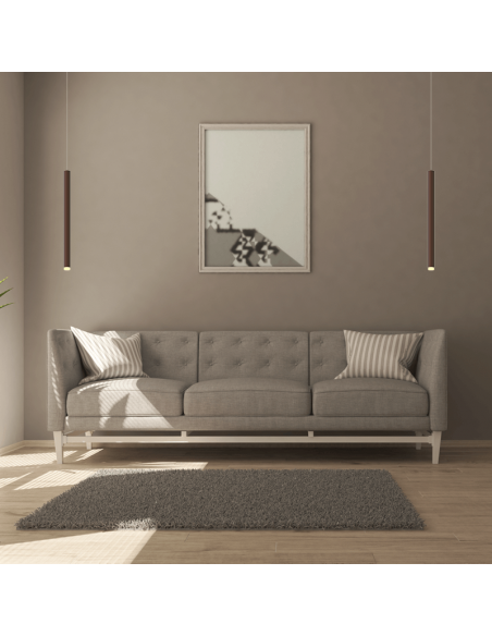 Lámpara de techo LED Cala estilo corten ambiente