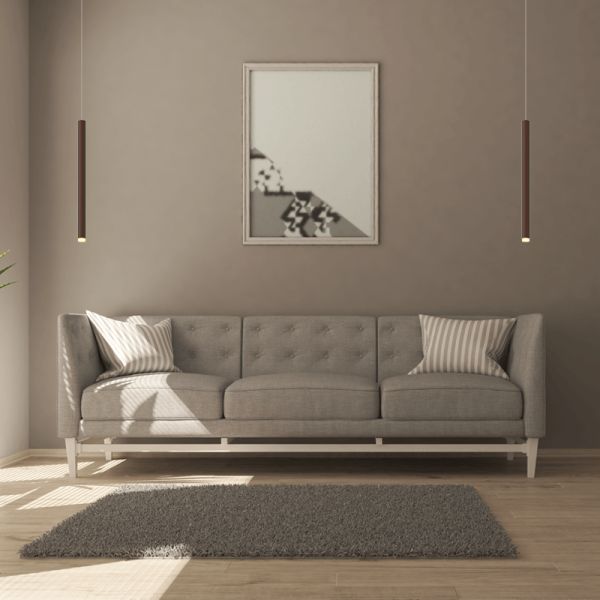 Lámpara de techo LED Cala estilo corten ambiente