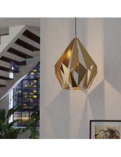 Grand plafonnier doré style vintage 43815 Eglo | LeonLEDS 2