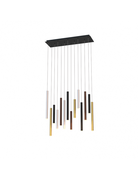 Lámpara colgante Cala 84w rectangular