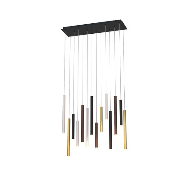 Lámpara colgante Cala 84w rectangular