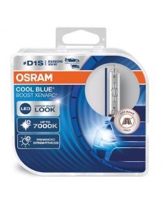 Bombillas Xenon D1S luz muy blanca 7000K Cool Blue Boost 66140CBB-HCB Osram | LeonLeds