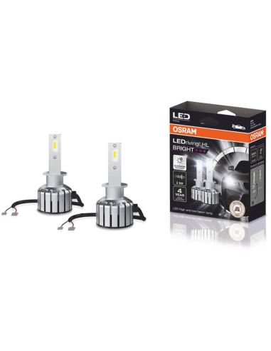 Bombillas LED H1 12V LedDriving HL Bright +300% Pack 2 Unds. - Osram  Automoción