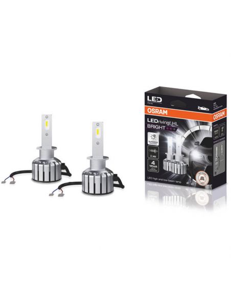 Bombillas LED H1 12V LedDriving HL Bright +300% Pack 2 Unds. Osram 64150DWBRT-2HFB | LeonLeds