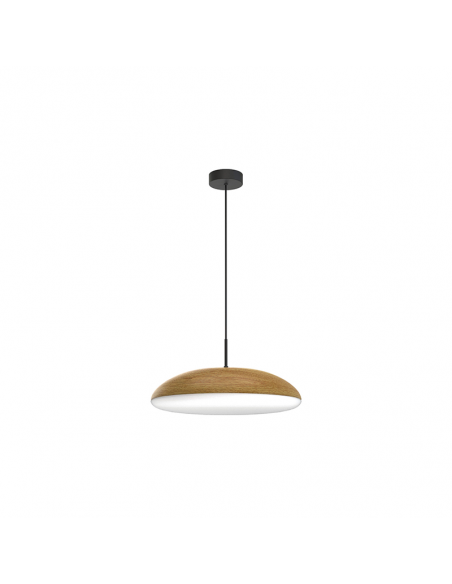 Lámpara de techo Kazz moderna en acabado madera grande