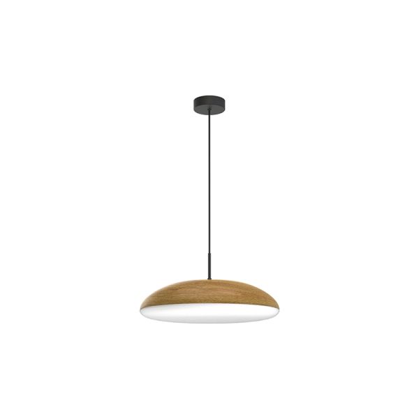 Lámpara de techo Kazz moderna en acabado madera grande