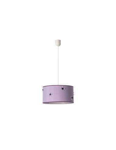 Lampara de Techo Serie Boton Lila para Bombilla LED 1xE27 Diametro 35cm | LeonLeds