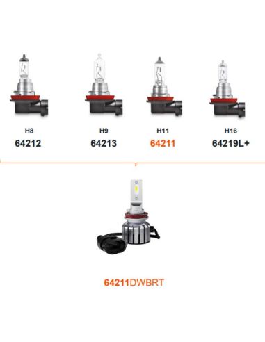 Bombillas LED H8/H11/H16/H9 12V LEDriving HL BRIGHT 64211DWBRT 2 Unds. 4062172315951 | LeonLeds