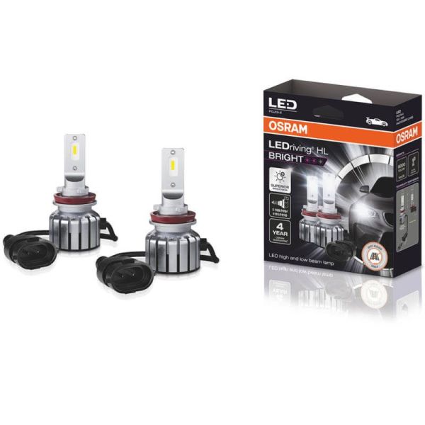 Bombillas LED H8/H11/H16/H9 12V LEDriving HL BRIGHT 64211DWBRT 2 Unds. 4062172315951 | LeonLeds