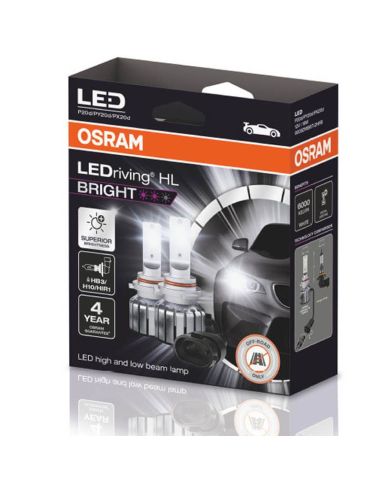 Lâmpada LED HB3/H10/HIR1 12V LEDriving HL BRIGHT 9005DWBRT 2 Und. Osram | leonleds