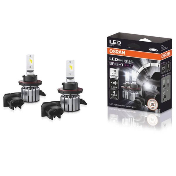 Bombilla LED H13 12V LEDriving HL BRIGHT 9008DWBRT 2 Unds. Osram | LeonLeds