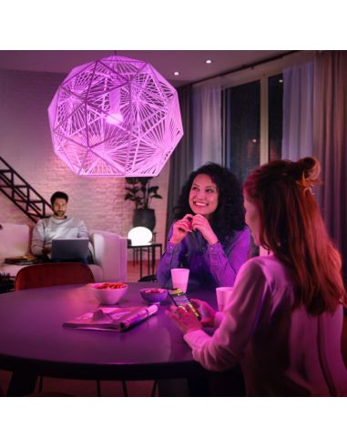 Starter kit 2 lâmpadas inteligentes E27 Branco e ambiente de cor + regulador de ambiente