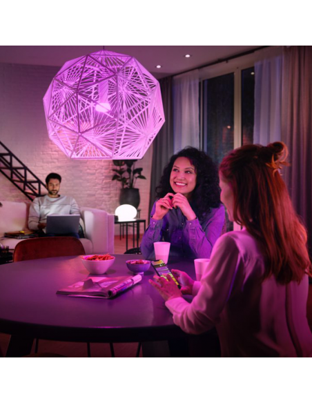 Kit de démarrage 2 ampoules intelligentes E27 Ambiance blanche et couleur + régulateur d'ambiance