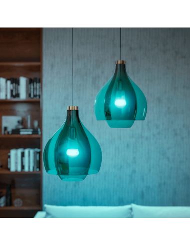 Kit de démarrage 2 ampoules intelligentes E27 Ambiance blanche et couleur + variateur d'ambiance RGB multicolore