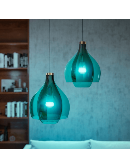 Kit de démarrage 2 ampoules intelligentes E27 Ambiance blanche et couleur + variateur d'ambiance RGB multicolore