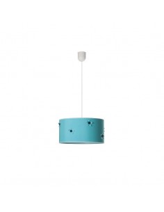Lamparas Infantiles de Techo Serie Botón Azul Turquesa 1xe27 | LeonLeds