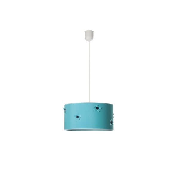 Lamparas Infantiles de Techo Serie Botón Azul Turquesa 1xe27 | LeonLeds
