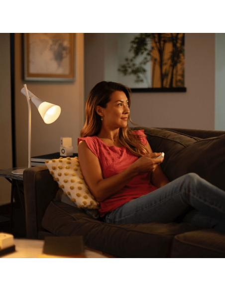 Kit de inicio 2 bombillas inteligentes E27 White and color ambiance + regulador de intensidad