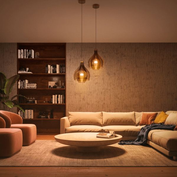 Kit de inicio 2 bombillas inteligente E27 White ambiance + dimmer ambiente Philips