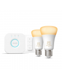 Kit de inicio 2 bombillas inteligente E27 White ambiance + dimmer