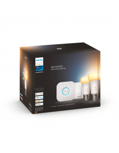 Kit de inicio 2 bombillas inteligente E27 White ambiance + dimmer 2