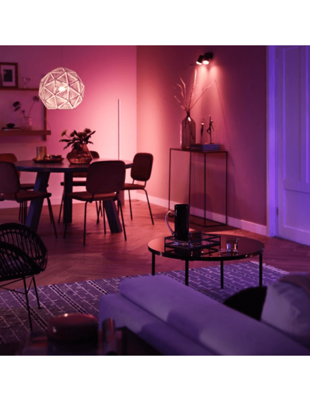 Kit de inicio 3 bombillas inteligentes E27 color ambiance y Hue Bridge ambiente