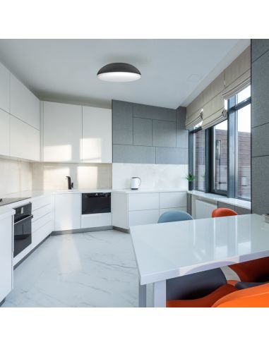 Plafonnier Kazz noir environnement E27