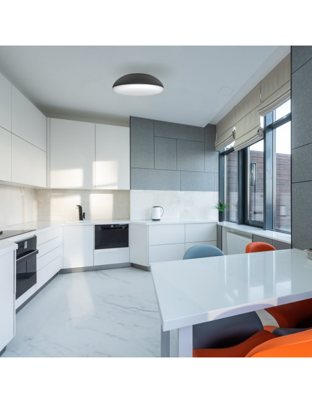 Plafonnier Kazz noir environnement E27