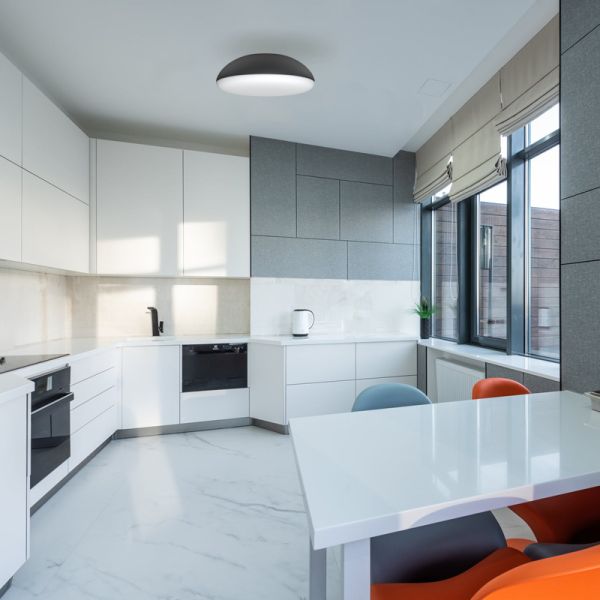 Plafón de techo Kazz negro E27 ambiente