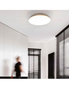 Plafonnier rond KAZZ bois 2