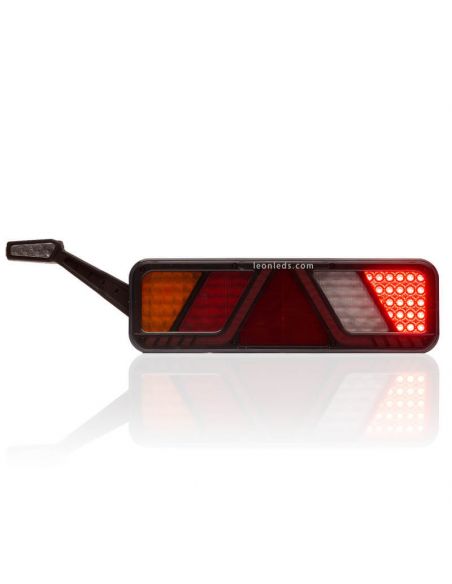 Piloto trasero LED con cuerno y triangulo FT-700 con conector 7 Pin  Fristom | LeonLeds