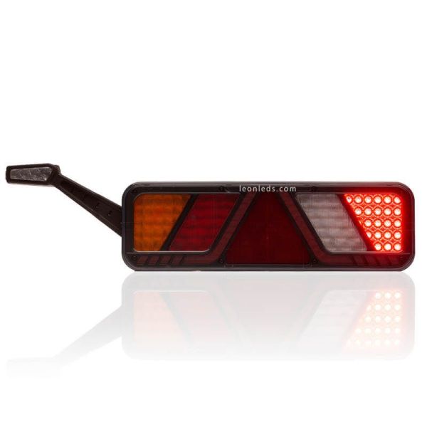 Piloto trasero LED con cuerno y triangulo FT-700 con conector 7 Pin  Fristom | LeonLeds