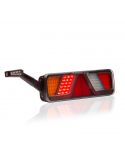Piloto trasero LED con cuerno y triangulo FT-700 con conector 7 Pin  Fristom | LeonLeds
