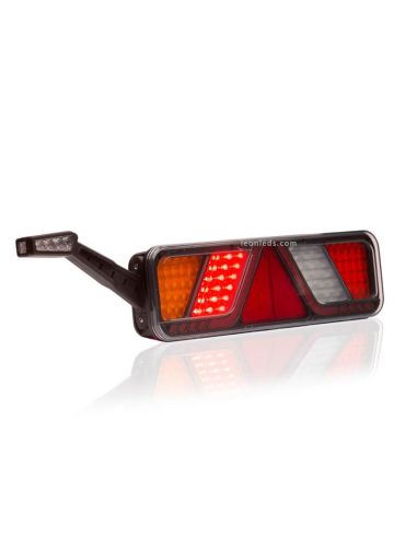 Piloto trasero LED con cuerno y triangulo FT-700 con conector 7 Pin  Fristom | LeonLeds