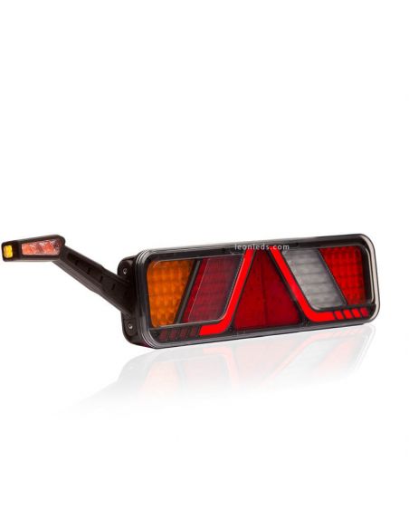 Luz de marcha Atrás Piloto trasero LED con cuerno y triangulo FT-700 con cable Fristom FT-100 | LeonLeds