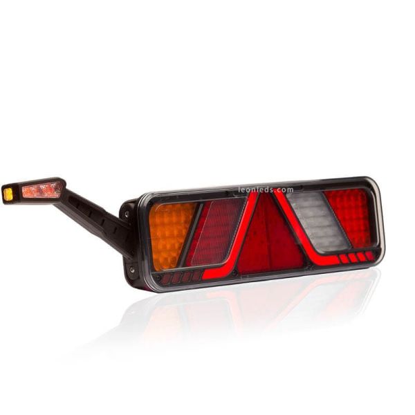 Luz de marcha Atrás Piloto trasero LED con cuerno y triangulo FT-700 con cable Fristom FT-100 | LeonLeds