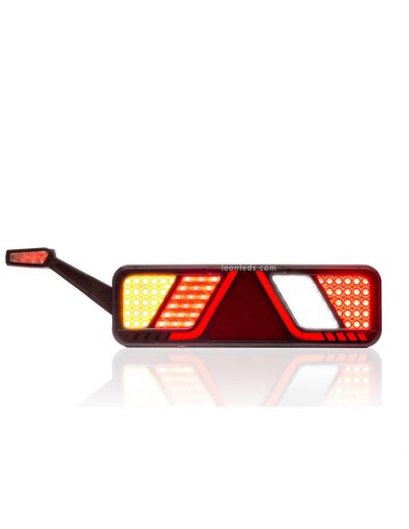 Piloto trasero LED con cuerno y triangulo FT-700 con conector 7 Pin  Fristom | LeonLeds