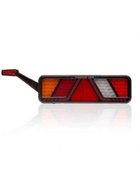 Piloto trasero LED con cuerno y triangulo FT-700 con conector 7 Pin  Fristom | LeonLeds