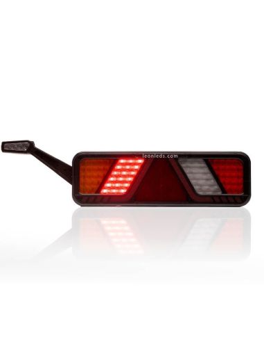 Piloto trasero LED con cuerno y triangulo FT-700 con conector 7 Pin  Fristom | LeonLeds