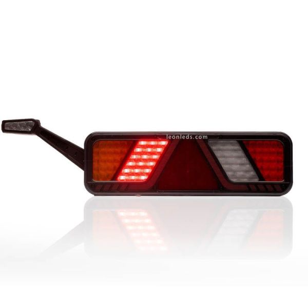 Piloto trasero LED con cuerno y triangulo FT-700 con conector 7 Pin  Fristom | LeonLeds