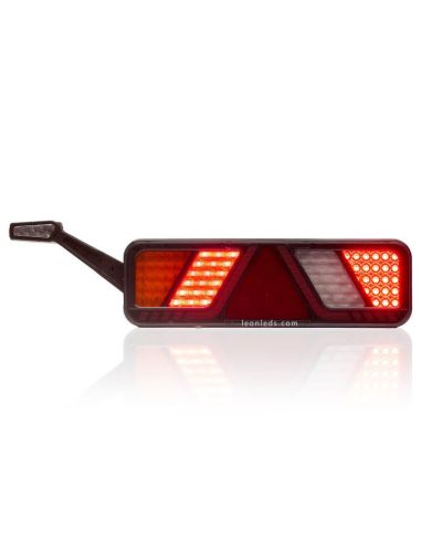 Piloto trasero LED con cuerno y triangulo FT-700 con conector 7 Pin  Fristom | LeonLeds