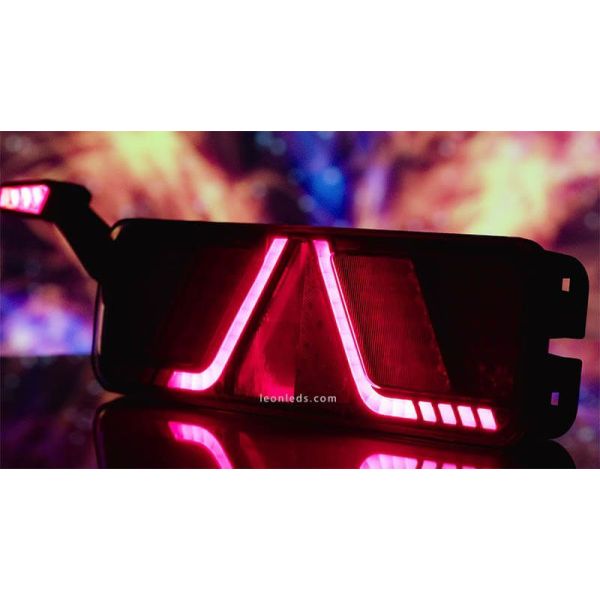 Lanterna traseira LED com triângulo com Can Bus No Fault mark ou DTCs integrados FT-700 | leonleds