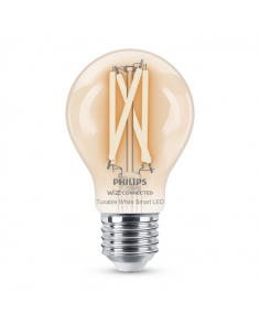 Bombilla LED inteligente con filamento transparente 7W - 60W A60 E27 2700K-6500K Wifi Wiz 8719514371965 Philips | LeonLeds 2