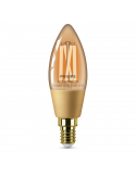Ampoule Bougie Intelligente Vintage E14 4.9W 25W C37 Wiz Connect 2,000K - 5000K 8719514372085 Philips | leonleds