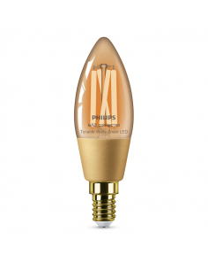 Bombilla Vela Vintage Inteligente E14 4,9W 25W C37 Wiz Connect 2.000K - 5000K 8719514372085   Philips | LeonLeds 2